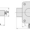 Verrou FC Alliage concept 45 mm – Image 2