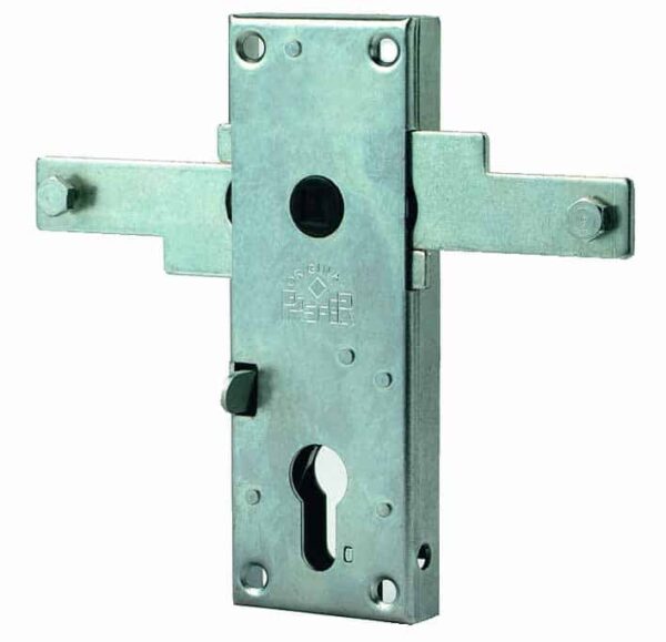 Serrure porte de garage basculante PREFER 2 points horizontaux.