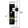 Serrure de portail DEVISMES PVC ,INOX – Image 3