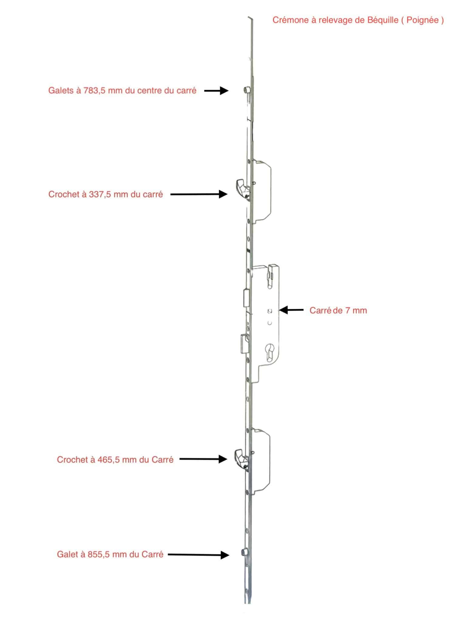 Cremone EUROPA SH/R-7/70-T16-T18 – Image 2